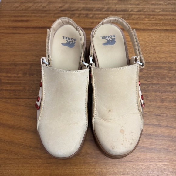 Sorel Roam'N Clog RBR Beige Suede Slingback Size 8.5 - Picture 2 of 10
